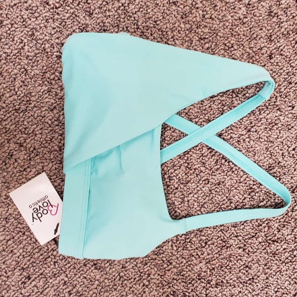 Teal/blue sports bra
